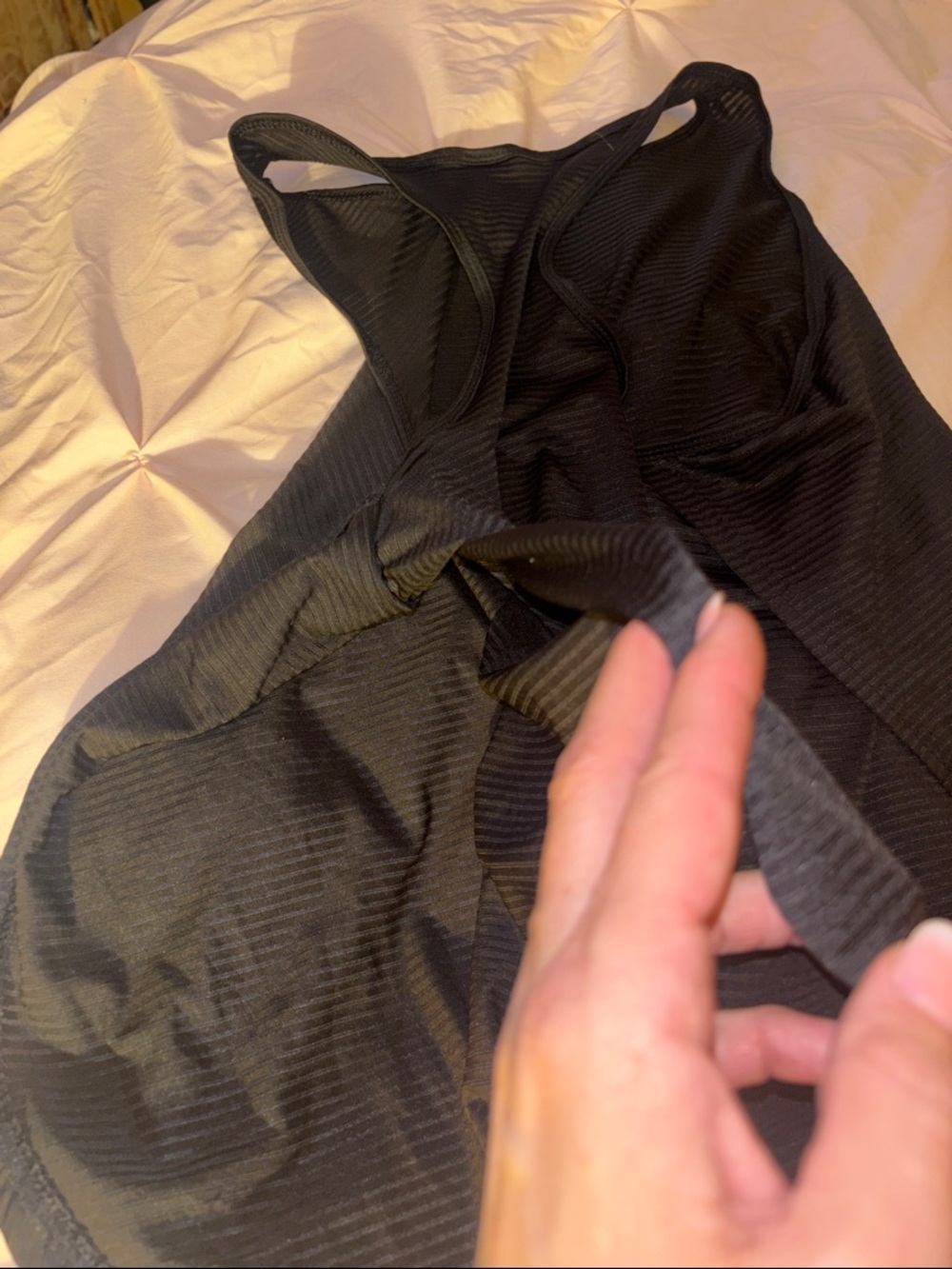 Avia Black Textured Racerback Tank - Picture 5 of 5